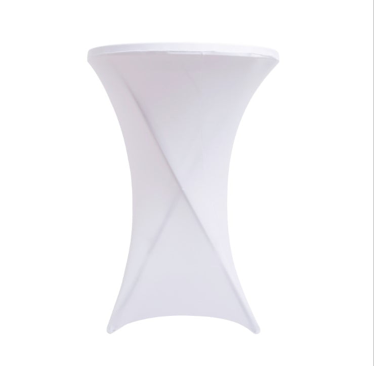 Elastic Cocktail Round Fitted Stretch Spandex Table Cover Cloth for Wedding DJ 