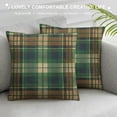thumbnail image 3 of Awypu  Throw Pillow Cover Scottish Tartan Plaid Christmas Traditional Checkered Rustic Geometric Pattern Square Pillow Case Cushion Cover for Home Car Decorative 18x18in, 3 of 5