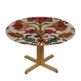 thumbnail image 3 of HAOXIT for Round Tables, Floral Pattern s,Decorative Table Cover Cloth for Kitchen Dining Room 54-58, 3 of 8