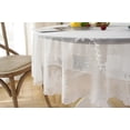 thumbnail image 5 of Round White Lace Tablecloth Vintage Table Cloth for Kitchen Home Table Decoration, 5 of 6