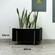 thumbnail image 3 of Maceta Jardinera Chocolate Base Dorada Moderna Minimalista Macetas Y Maceteros Estilo moderno, elegante y minimalista., 3 of 6