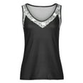 thumbnail image 5 of Women's Summer Glitter Tank Tops Sleeveless V-Neck Loose Tunic Tee Tops Casual Trendy T Shirts Blouses Clubwear, 5 of 7