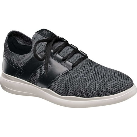 

Men s Stacy Adams Moxley Knit Sneaker Black/Gray Knit/Leather 11.5 M