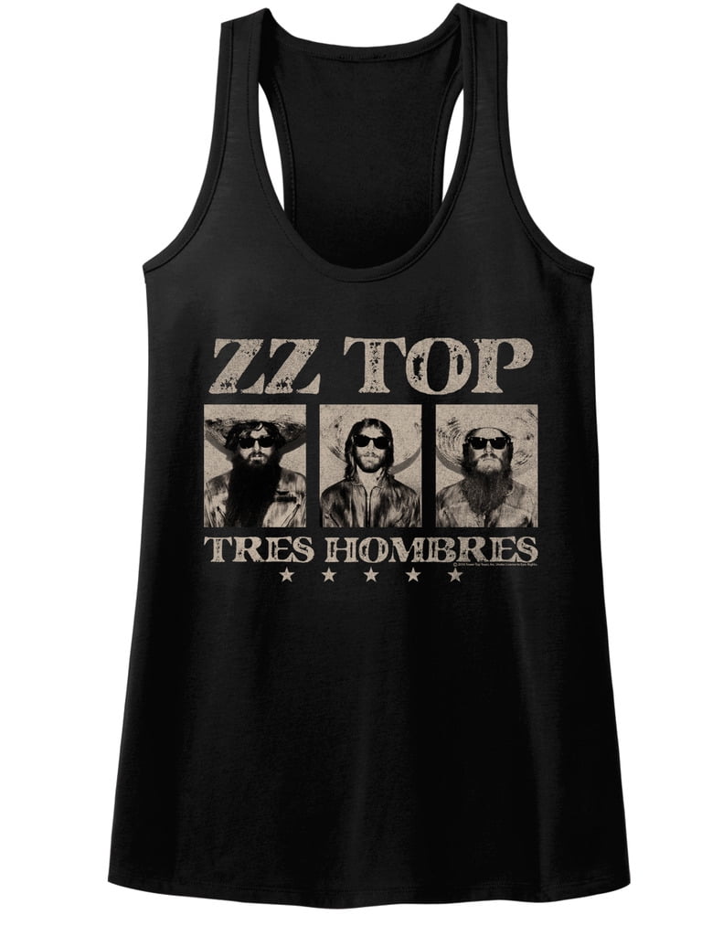 ZZ Top ZZ Top Black Ladies Racerback Tank Top TShirt