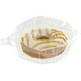 thumbnail image 5 of Durameg Clamshell Containers 5" Square Clear Hinged [50 Pack] Take-Out Plastic Salad Containers | To-Go Sandwich Containers [Size: 5 3/8" x 5 1/4" x 2 5/8"], 5 of 5