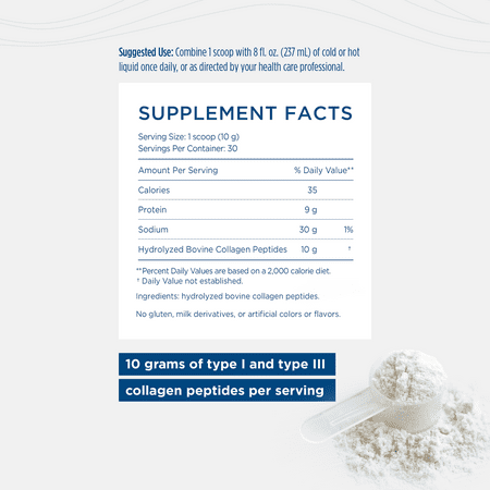 Nordic Naturals Collagen Peptides, Unflavored, 10.6 oz