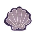 thumbnail image 2 of CaiYueKe Seashells Bathroom Rug, Bathroom Rugs, Ocean Decor Shell Bath Mat Gifts, Cute Seashell Shaped Bath Rugs for Sea Room Decor, Machine Washable & Non-Slip Bath Mat, 16x16 Inch, 2 of 7