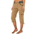 thumbnail image 2 of Women's Cargo Capris Hiking Pants Lightweight Quick Dry Outdoor Athletic Travel Capris Casual Summer Cropped, 2 of 6