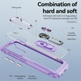 thumbnail image 5 of Jiahe Cover for Samsung Galaxy S20 FE, Slim Lightweight Metal Ring Holder Stand,Shockproof with 360°Ring Holder Kickstand Soft TPU Bumper Plating Button Hard PC Case Cover, purple, 5 of 8