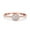 Rose, variant on Simulated CZ Size-5 Petite Dainty Halo Solitaire Women Accent Ring 925 Sterling Silver
