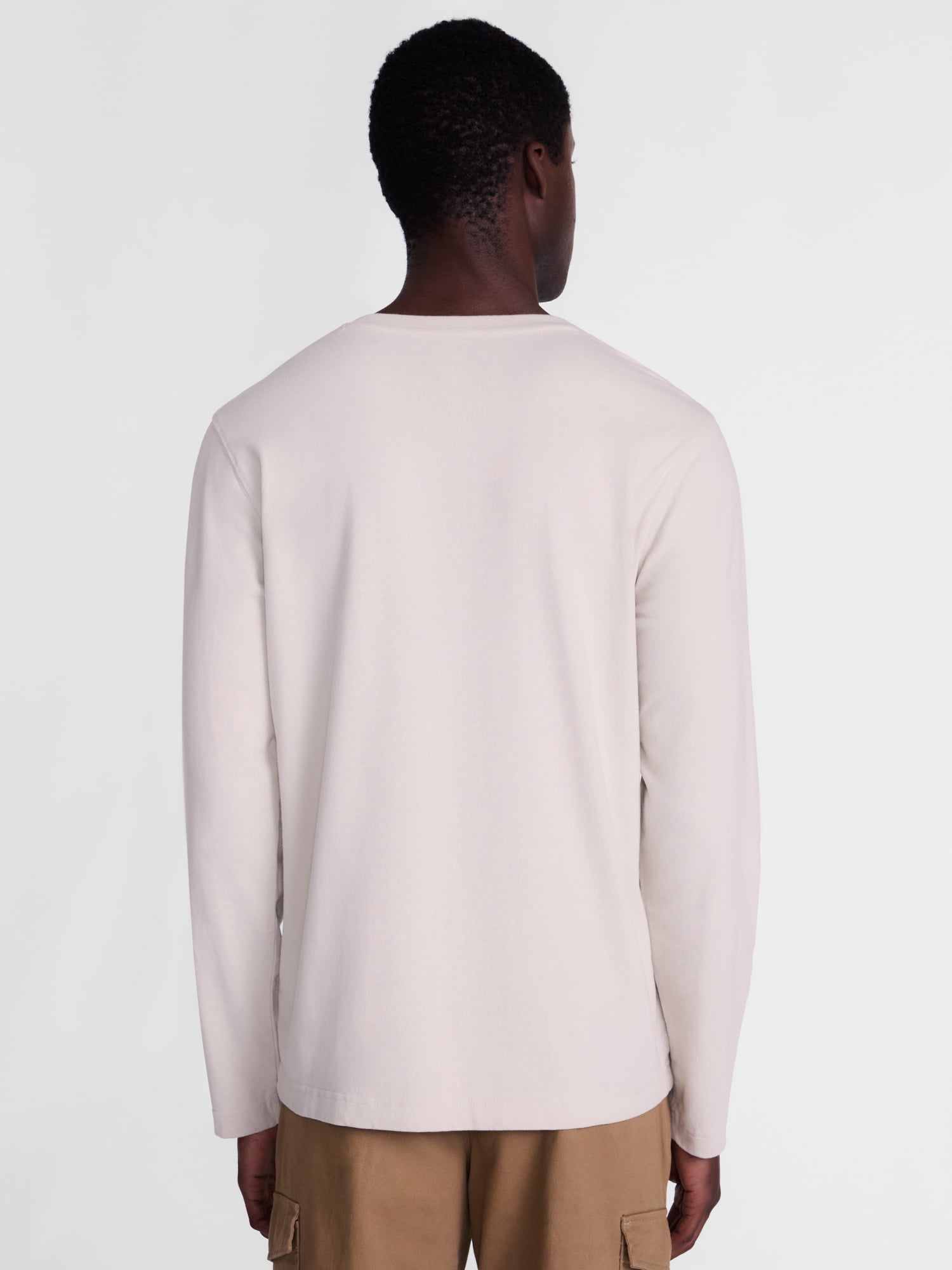 George Men's Henley Shirt with Long Sleeves, Sizes S-5XB