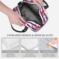 thumbnail image 3 of Naloa Flamingos Print Lunch Bag for Women & Men Insulated Lunch Box or Cooler Lunch Tote Bags for Work, Travel, Outdoor, 3 of 5