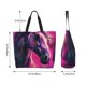 thumbnail image 5 of Disketp Watercolor Painting White Horse Bolsa Tote Estampada para Mujer, Bolso de Hombro y de Mano para Compras y Viajes, 5 of 8