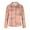Orange, variant on ICHUANYI Womens Fall Print Shirts Lapel Long Sleeve Button Down Blouses V Neck Casual Loose Tops