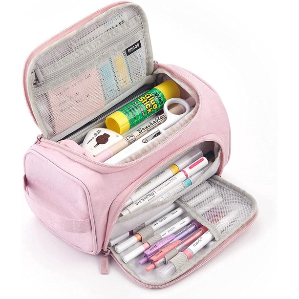 Estuche De Lápices De Gran Capacidad Para Papelería Bolsa De Maquillaje Bolsa De Almacenamiento Organizador