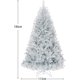 thumbnail image 2 of Árbol de Navidad Costway 1,8m Abeto Artificial con Base de Metal Plata, 2 of 7