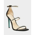 thumbnail image 1 of Betsey Johnson SB-Elisa Heeled Sandal Black Satin Formal Thin Strap Pump (6.5, BLACK), 1 of 5