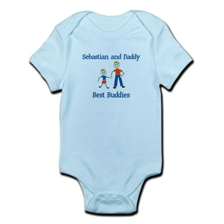 CafePress - Sebastian & Daddy Best Budd Infant Bodysuit - Baby Light
