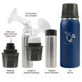 thumbnail image 2 of Ceres Chill OG Breast Milk Chiller Container Stainless Steel Set Sail Navy 27 oz. 1 ct, 2 of 10