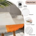 thumbnail image 5 of Burnt Orange Beige Round Fitted Tablecloth with Elastic Edge, Waterproof Table Cloth Table Cover for 36"-44" Tables, Abstract Modern Oil Painting Geometric Tablecloths for Dining Picnic Outdoor, 5 of 9