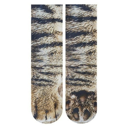 

Adult Funny Animal Paws Socks for Cat Tiger Dog Leopard Claw 3D Print Crew Hosie