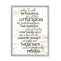 Stupell Industries Rustic Parenthood Phrase Inspirational Painting Gray Framed Art Print Wall Art, 16 x 20