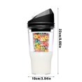 thumbnail image 3 of Tasse à Céréales en Plastique Portable pour Déjeuner sur le Pouce, Contenant de Céréales et de Lait à Emporter, Aucune Cuillère Ni Bol Requis, 3 of 3