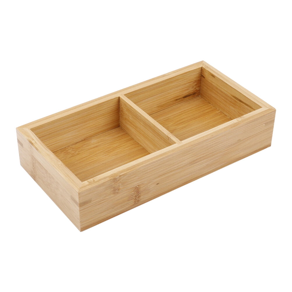 Bamboo tray 1Pc Hot Pot Food Plate Compartmented Food Container