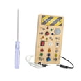 thumbnail image 2 of Montessori LED Busy Board Switch Light Sensory Board Sensory Toys with Light With Screwdriver, 2 of 9