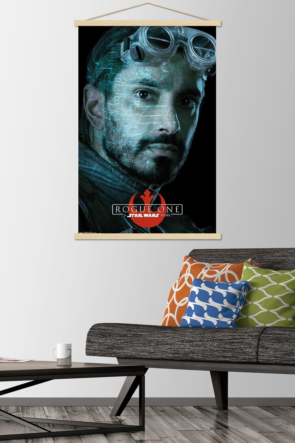 Star Wars: Rogue One - Bodhi Wall Poster with Wooden Magnetic Frame, 22.375" x 34"