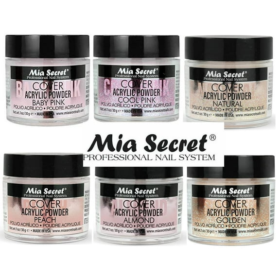 Mia Secret COVER (Baby Pink/Cool Pink/Natural/Peach/Almond/Golden) - 1 oz; 6pc