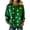 002_Mint Green, variant on Women's Irish Shamrock Hoodie, St. Patrick's Day Long Sleeve Green Waffle Knit Pullover Sweatshirt