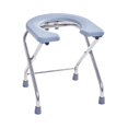 thumbnail image 4 of Toilet Commode Chair Bedside Commode for Car Rides Construction Sites Travel Gray, 4 of 10