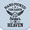 thumbnail image 4 of Inktastic Handpicked for Earth by My Sister in Heaven with Angel Wings Boys or Girls Baby Bib, 4 of 4