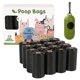 thumbnail image 1 of Precio sorpresa!16 bolsas para excrementos de perros, bolsas extra gruesas y fuertes para excrementos para perros, a prueba de fugas, 15 bolsas para perros por rollo, cada bolsa para excrementos de p, 1 of 2