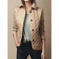 thumbnail image 4 of Abrigo acolchado, chaqueta de invierno para mujer, chaquetas con cuello vuelto para mujer, elegancia 20224, ropa de calle cálida de un solo pecho para oficina para mujer, 4 of 5