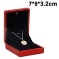 thumbnail image 1 of Necklace Pendant Box Jewelry Display And Gift Box for Chains - Removable Insert And Soft Lining - Necklace Case And Organizer, 1 of 9