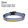 thumbnail image 2 of Collares de perro reflectantes personalizados, grabado personalizado con nombre y número de teléfono, perro ajustable MFZFUKR CPB-US-XAH219-4, 2 of 5