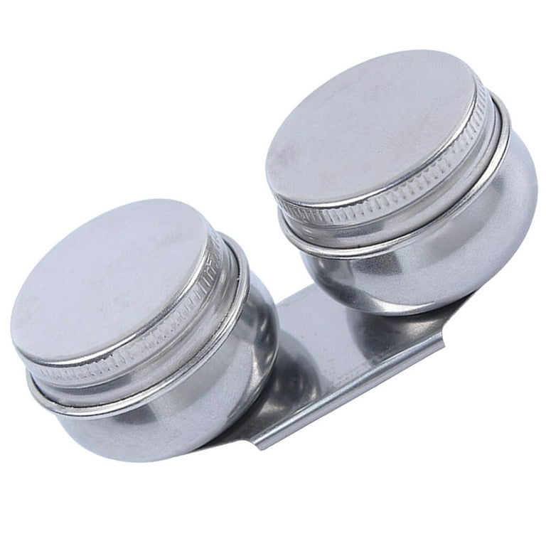Stainless Steel Oil Palette Cups Large Mouth Double Dipper Palette