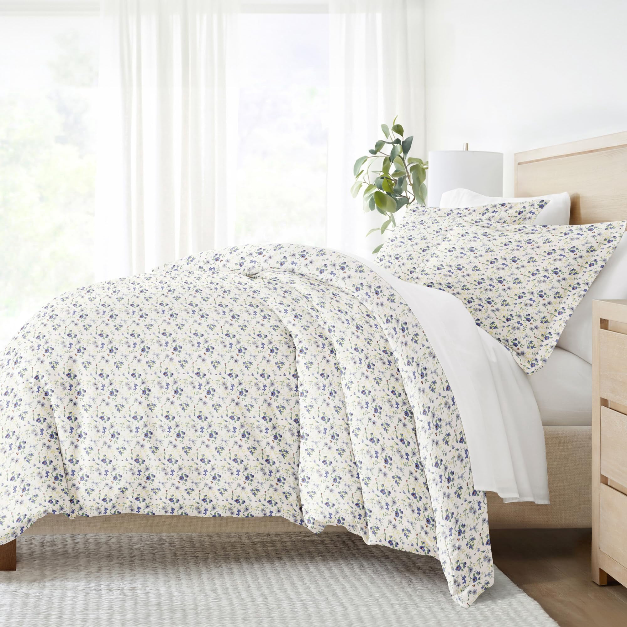 Linen Market Duvet Cover Queen (Light Blue) - Experience Hotel-Like Comfort With Unparalleled Softness, Exquisite Prints & Solid Colors For A Dreamy Bedroom - Queen Duvet Cover Set With 2 Pillow Shams