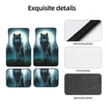 thumbnail image 4 of Honeii Wolf Print Car Foot Mat Four-Piece Set - Front & Rear Universal Car Floor Mats for SUVs, Trucks, Sedans, 4 of 7