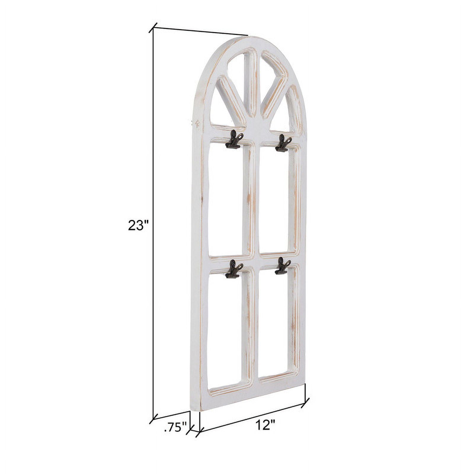 Liora Arch Farmhouse Window Pane Metal Wall Art Set