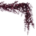 thumbnail image 4 of Vickerman 6' Burgundy Artificial Eucalyptus Glitter Garland., 4 of 5