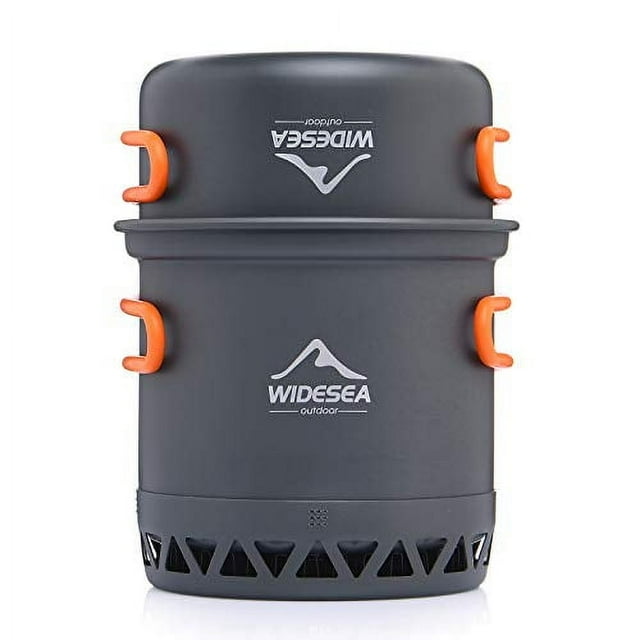 widesea Camping Cookware Outdoor Pot Pan Cooking Equipment Heat Exchange Design for Hiking Backpacking