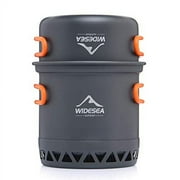 widesea Camping Cookware Outdoor Pot Pan Cooking Equipment Heat Exchange Design for Hiking Backpacking