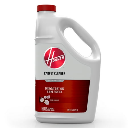 Hoover Everyday Carpet Cleaner Solution, Fresh Meadows Scent, for Carpet and Upholstery, Everyday Use, Safe Ingredients, AH31982, 128 oz.