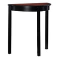 thumbnail image 1 of Linon Camden Table Console Demi-Lune en Bois, Noir, 1 of 14