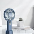 thumbnail image 2 of RKZDSR Rechargeable Mini Handheld Fan with Digital Display, 5 Speed Settings, Quiet USB Desktop Cooling Fan, Portable 4-Blade Design for Up to 96 Hours Runtime, 2 of 8