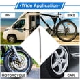 thumbnail image 2 of 1 Set de Extensión de Válvula de Neumático de Cobre de 180 Grados con Extensión de Vástago de Válvula de Acero Inoxidable Universal de 250 mm para Coche, Motocicleta, RV, Camión, Bicicleta, 2 of 6