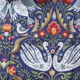 thumbnail image 3 of YIUME Men's Hawaiian Shirt Vintage Birds Print By Julia Madoka Cotton Button-down Short Sleeve Aloha Shirt, 3 of 8